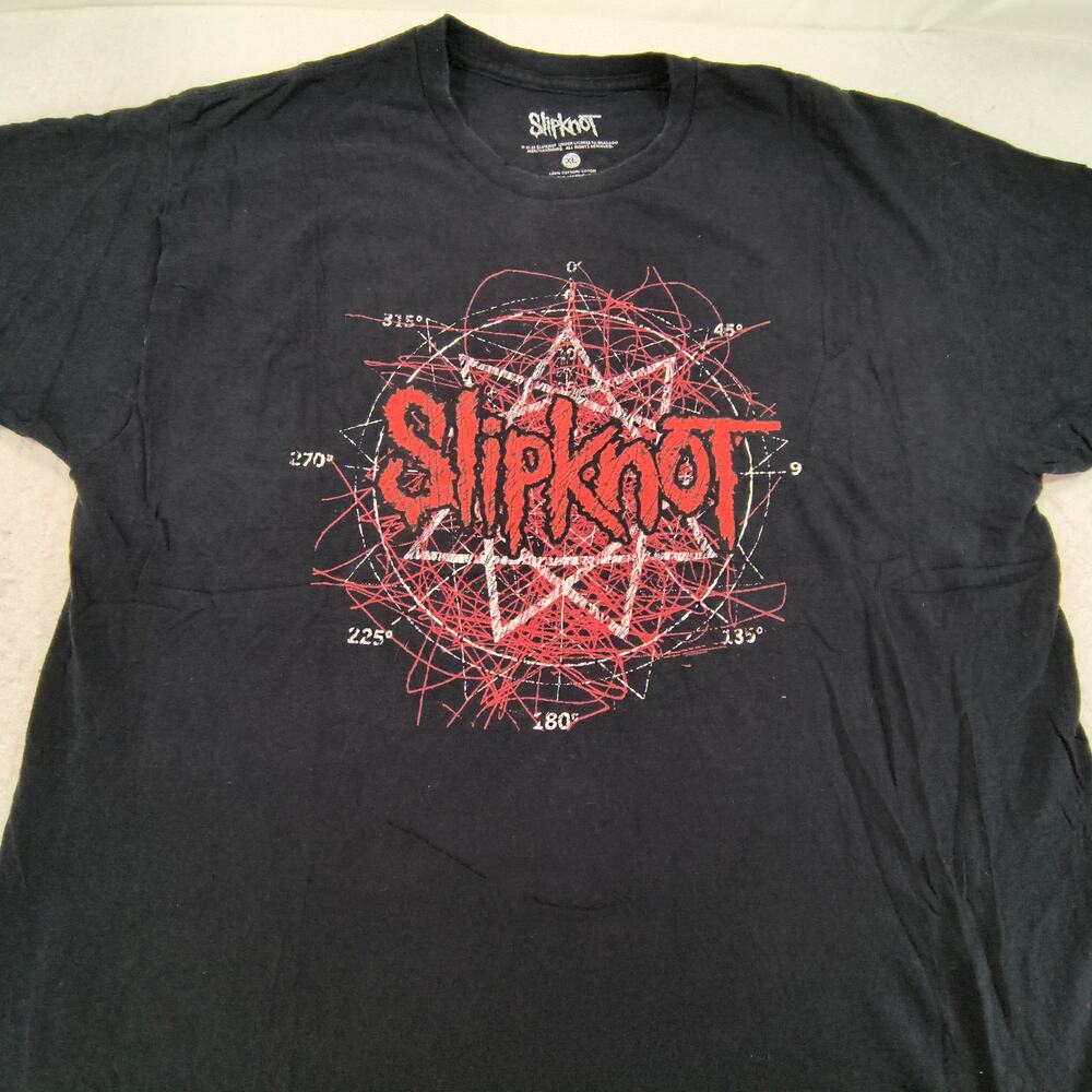 Slipknot Short Sleeve Band Graphic T-Shirt Mens Size Extra Large XL Black Red